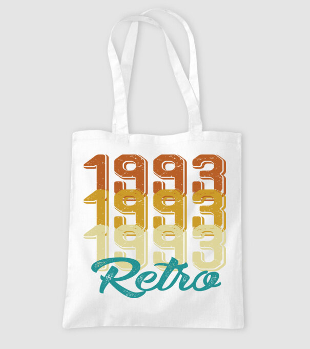 1993 retro model alb pe tricou