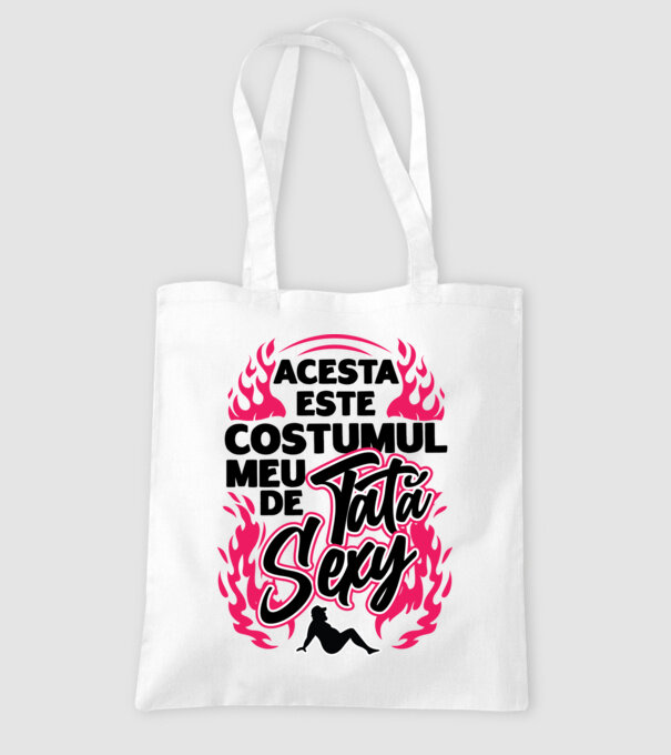 Acesta este costumul meu de tată sexy model alb pe tricou