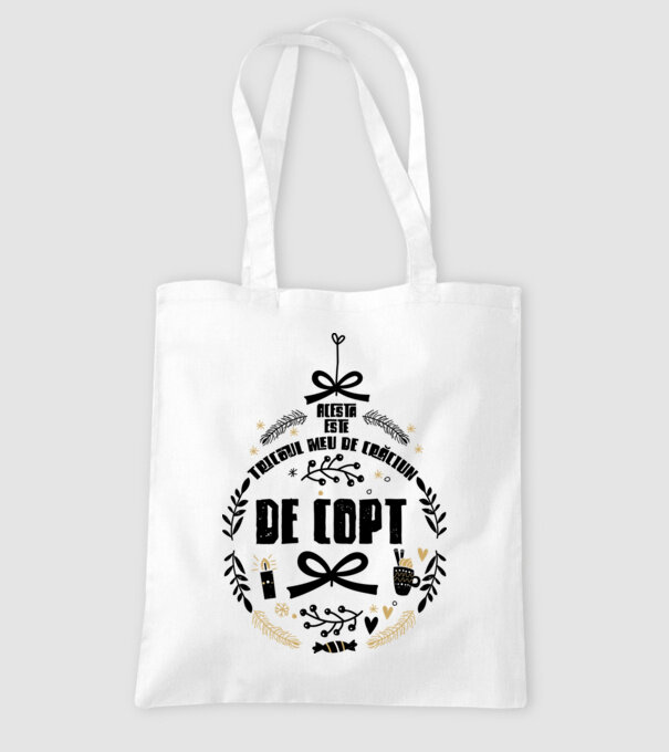 acesta este tricoul meu de Crăciun_de copt model alb pe tricou
