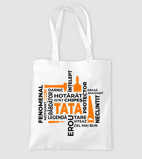 Acronimele tatălui model alb pe tricou