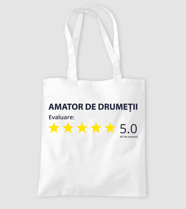 amator de drumeții evaluare model alb pe tricou