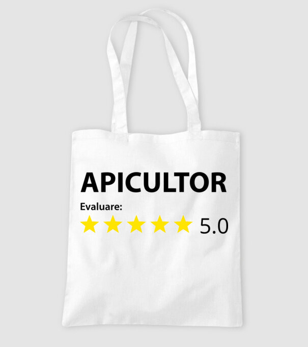 Evaluare :APICULTOR model alb pe tricou