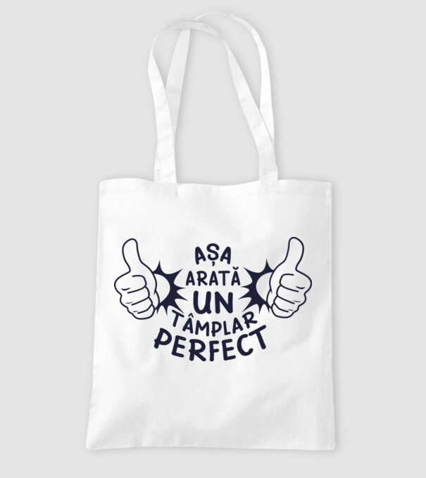 Așa arată un tâmplar perfect model alb pe tricou
