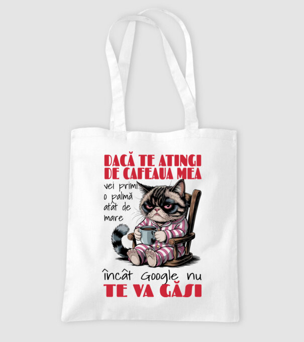 atinge cafeaua mea și nici măcar Google nu te va găsi Alb model alb pe tricou