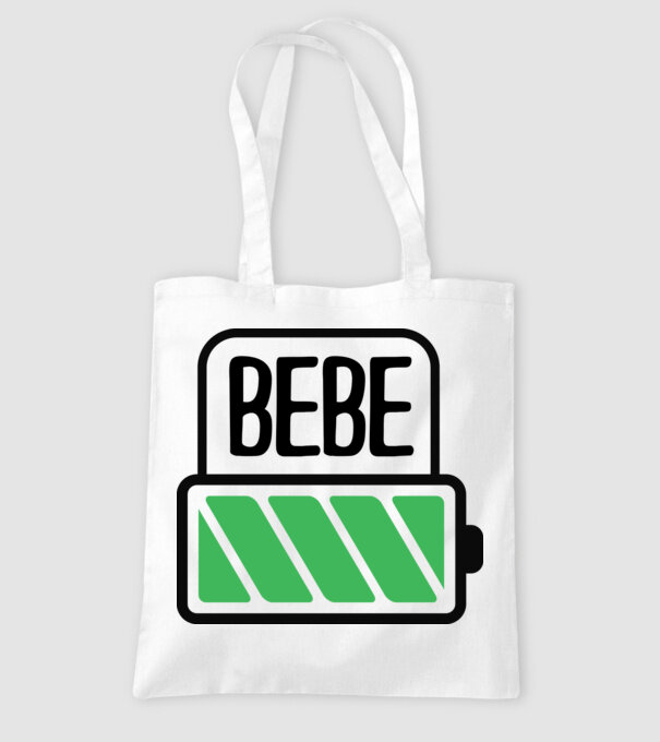 Bebe încărcat model alb pe tricou