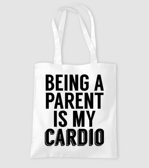Being a parent model alb pe tricou