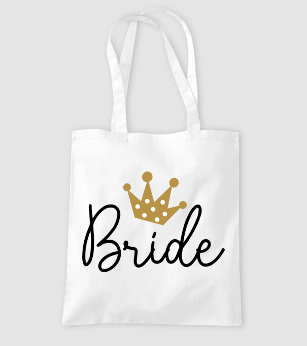 Bride princess model alb pe tricou