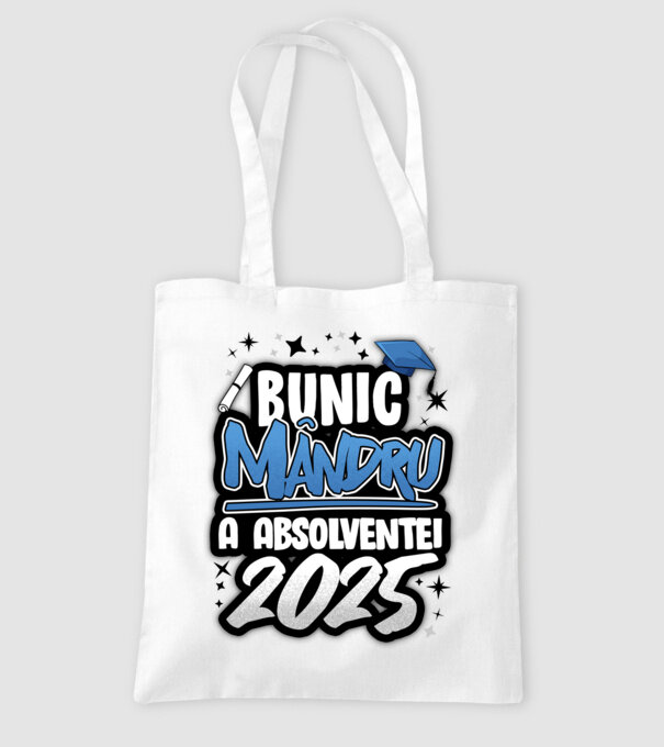 Bunic MÂNDRU a absolventei model alb pe tricou