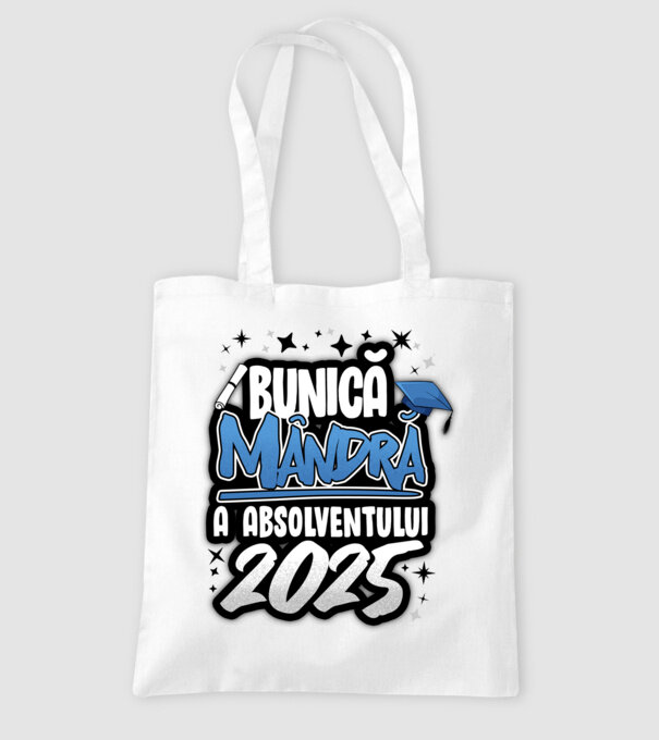 Bunică MÂNDRĂ a absolventului model alb pe tricou