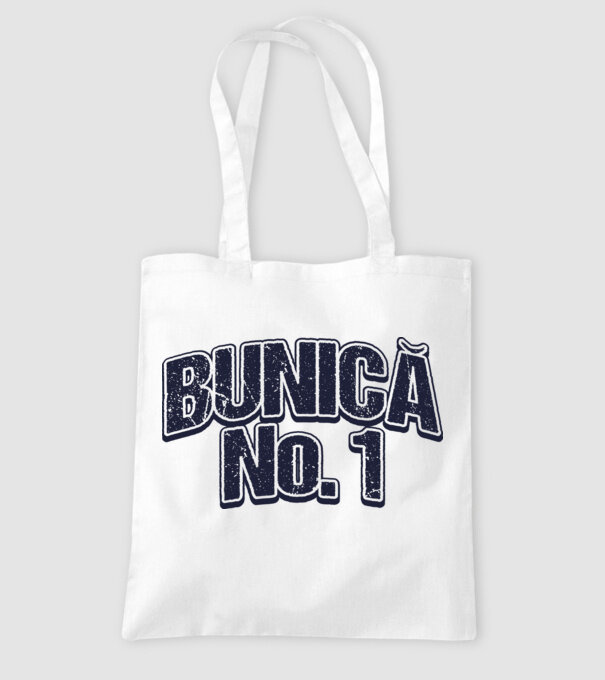 Bunică No.1 model alb pe tricou