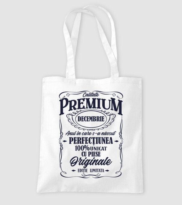 calitate premium -decembrie- anul în care s-a născut - perfecțiunea - 100% unicat, cu piese originale, ediție limitată model alb pe tricou