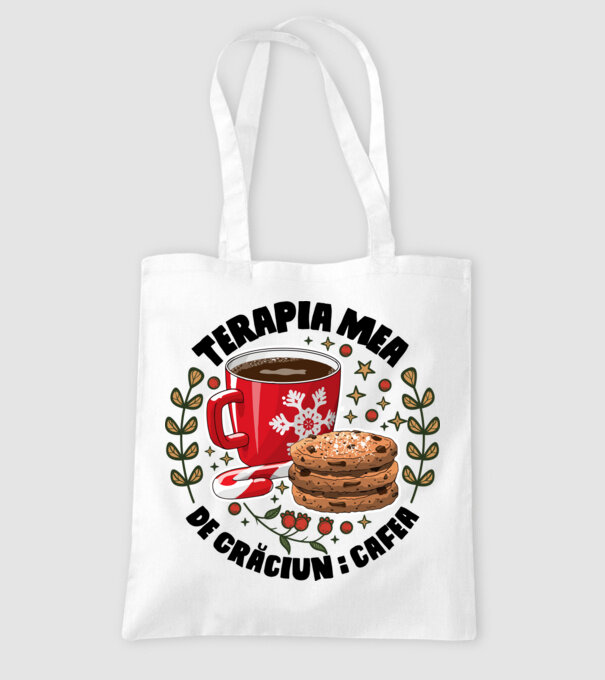 Cană de cafea de Crăciun  model alb pe tricou