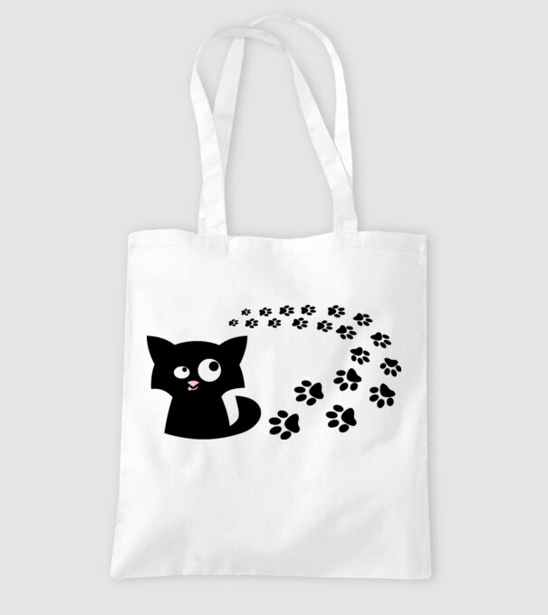 Cat model alb pe tricou