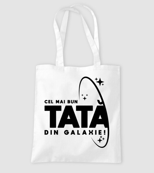 Cel mai bun tată din Galaxie! model alb pe tricou