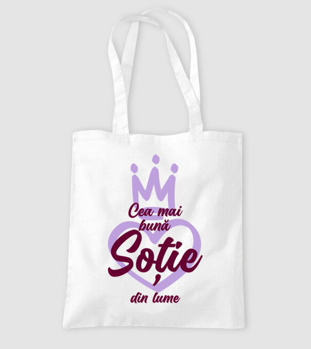 Cea mai bună soție din lume model alb pe tricou
