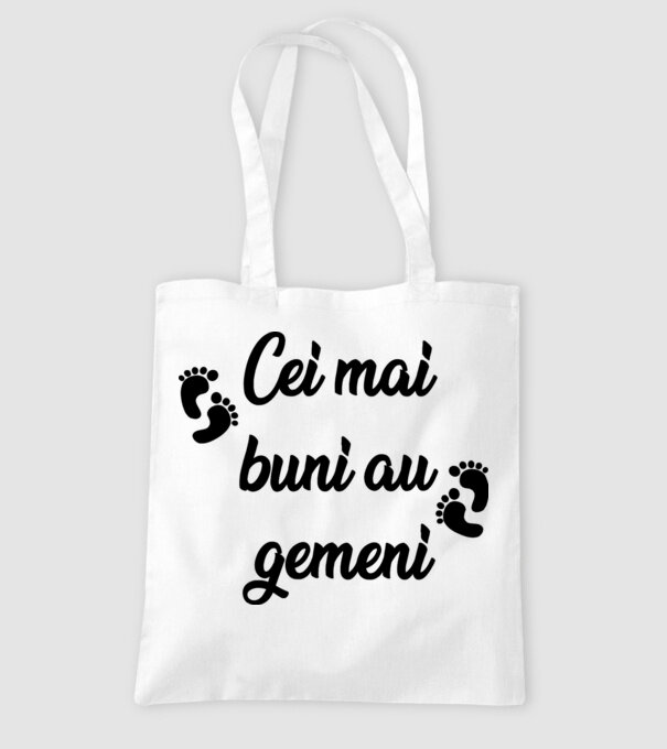Cei mai buni au gemeni model alb pe tricou