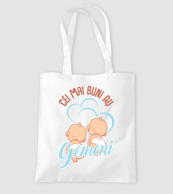Cei mai buni au gemeni model alb pe tricou