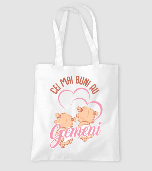 Cei mai buni au gemeni model alb pe tricou
