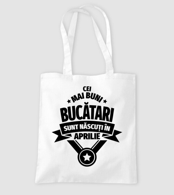 Cei mai buni bucătari sunt născuți în Aprilie model alb pe tricou