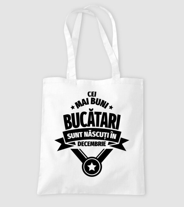 Cei mai buni bucătari sunt născuți în Decembrie model alb pe tricou