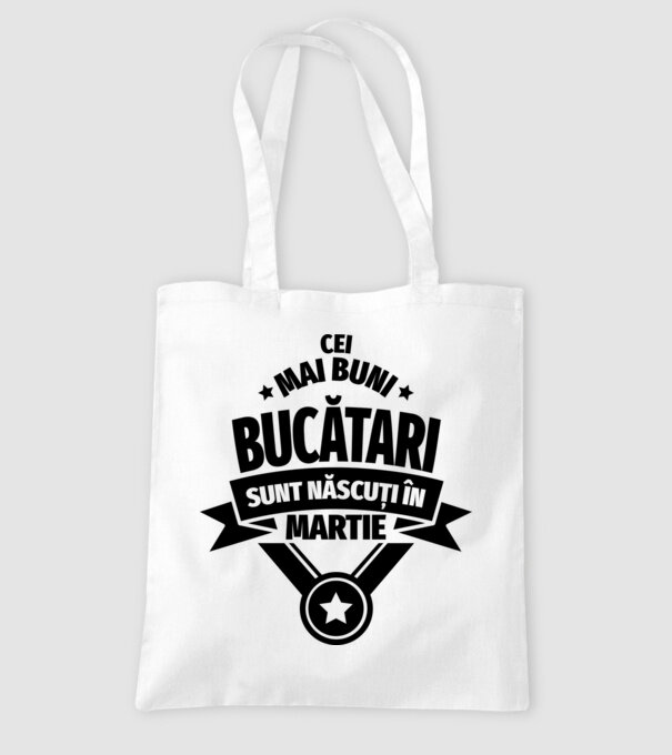 Cei mai buni bucătari sunt născuți în Martie model alb pe tricou