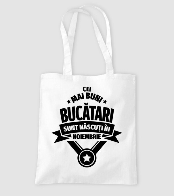 Cei mai buni bucătari sunt născuți în Noiembrie model alb pe tricou