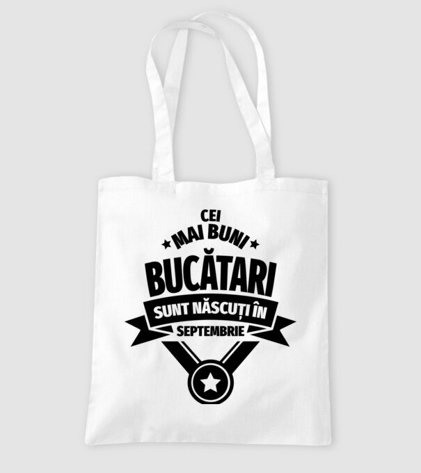 Cei mai buni bucătari sunt născuți în Septembrie model alb pe tricou