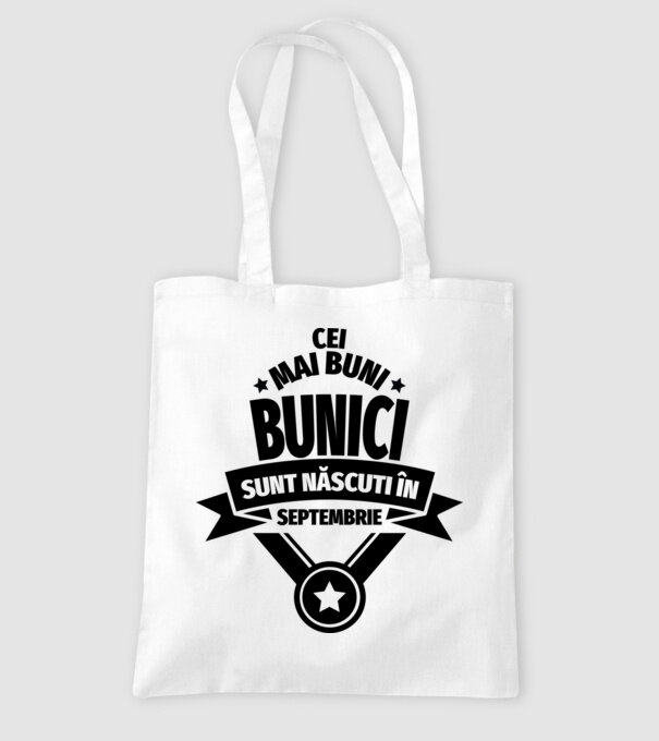 Cei mai buni bunici sunt născuți în septembrie. model alb pe tricou
