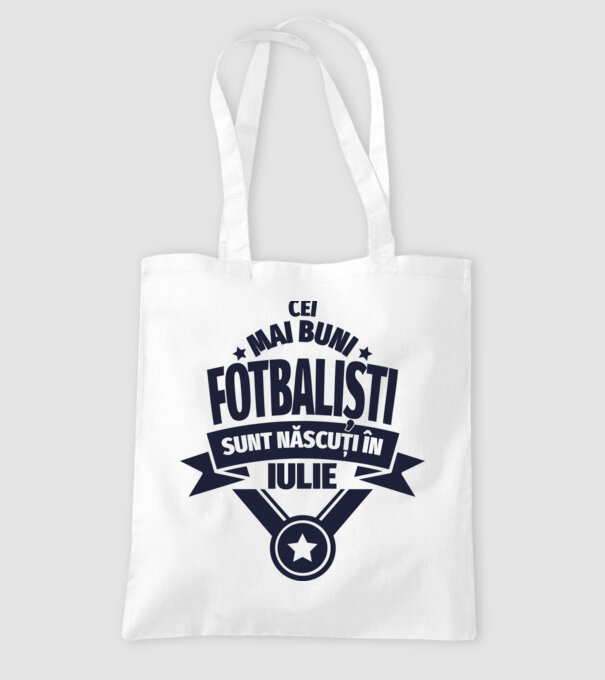 Cei mai buni fotbaliști sunt născuți în Iulie model alb pe tricou