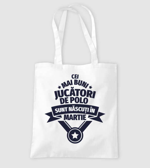 Cei mai buni jucători de polo sunt născuți în Martie model alb pe tricou