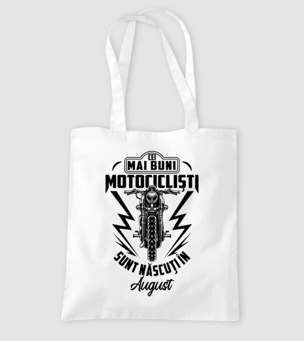 Cei mai buni motocicliști sunt născuți în August model alb pe tricou