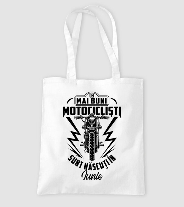 Cei mai buni motocicliști sunt născuți în Iunie model alb pe tricou