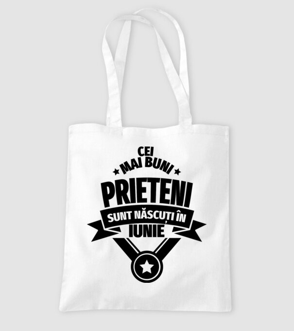 Cei mai buni prieteni sunt născuți în iunie model alb pe tricou