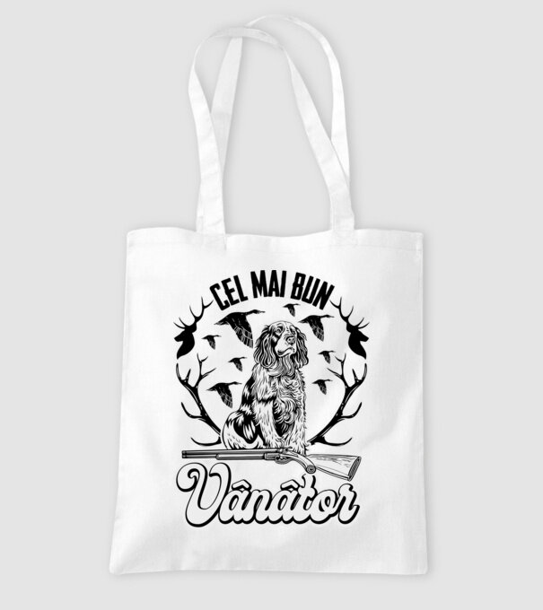 Cel mai bun vânător model alb pe tricou