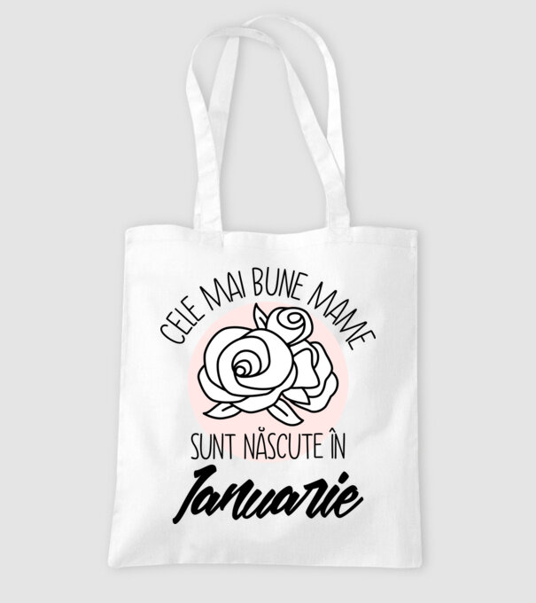 Cele mai bune mame sunt născute în Ianuarie model alb pe tricou