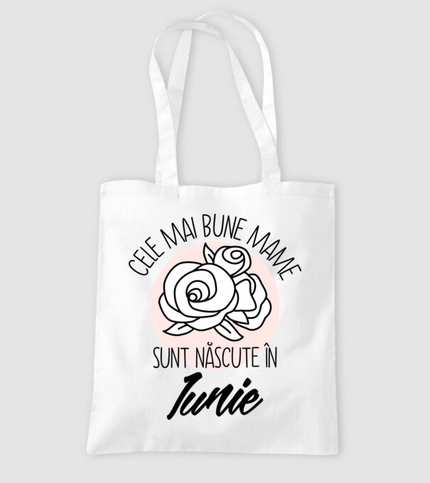 Cele mai bune mame sunt născute în Iunie model alb pe tricou