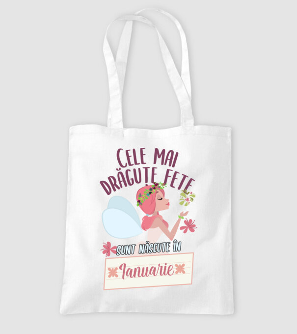 Cele mai drăguțe fete sunt născute în ianuarie. model alb pe tricou