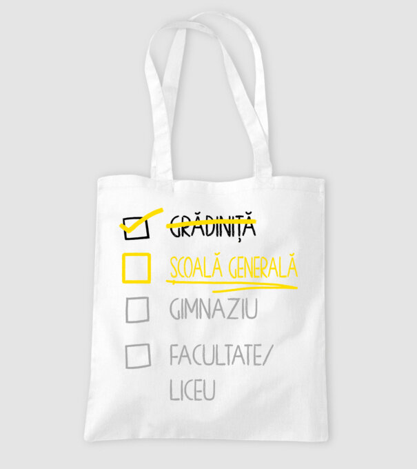 Cheklist educație - grădiniță alb model alb pe tricou