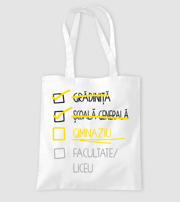 Cheklist educație - Școala primară alb model alb pe tricou