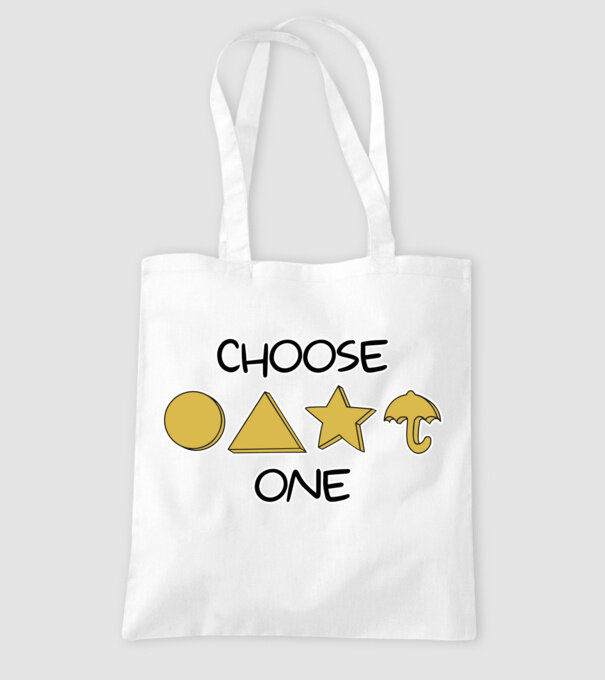 choose one squid game model alb pe tricou