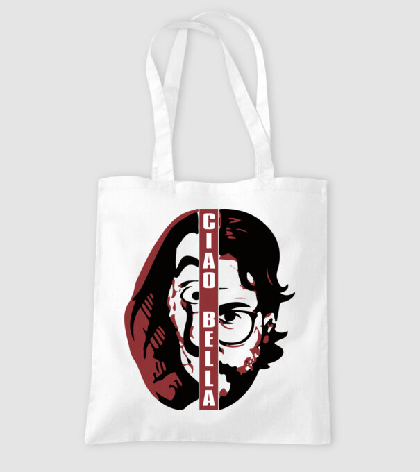 ciao bella professor model alb pe tricou