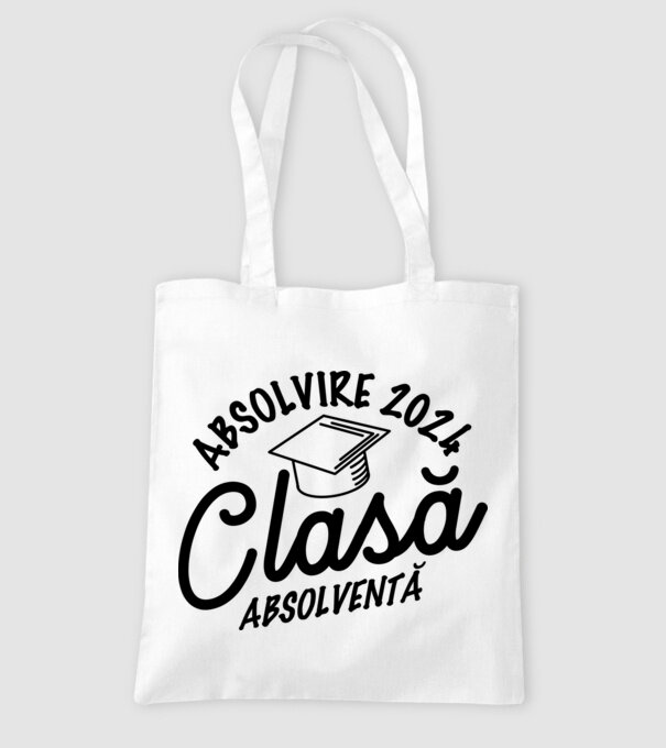Clasă absolventă model alb pe tricou