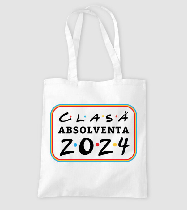 Clasă absolventă friends model alb pe tricou