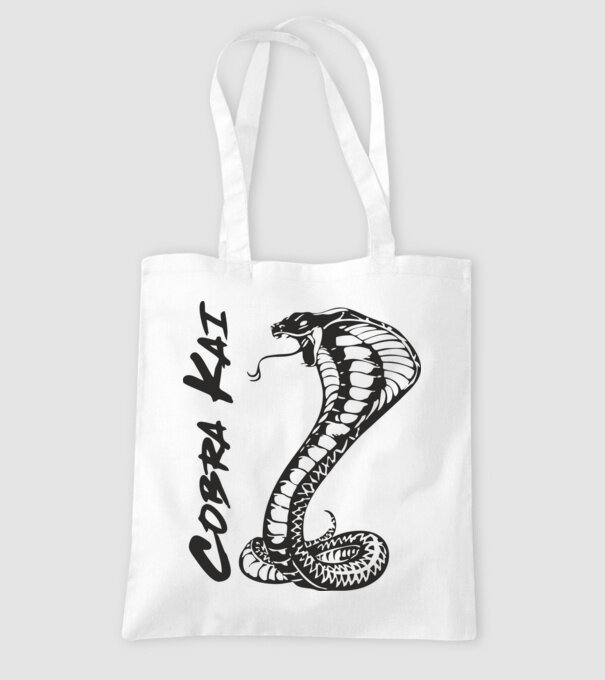 cobra kai black model alb pe tricou