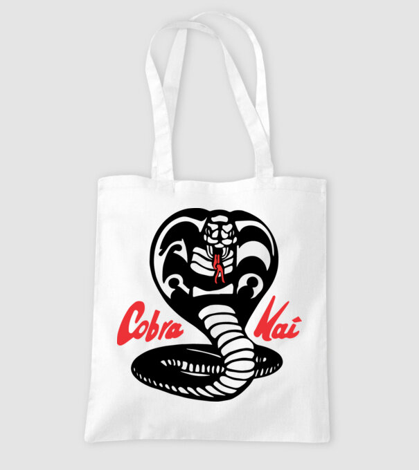 cobra kai classic logo model alb pe tricou