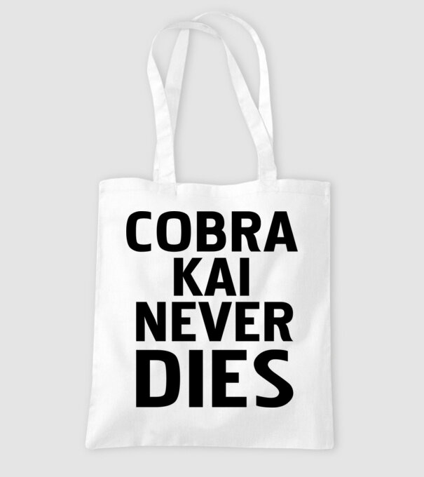 cobra kai never dies model alb pe tricou