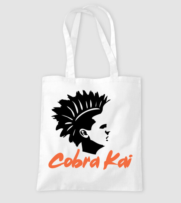 cobra kai punk model alb pe tricou