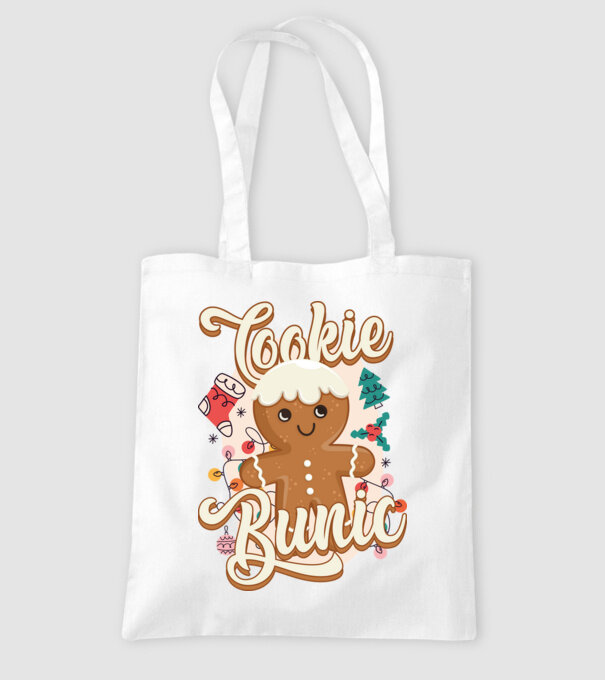 Cookie bunic model alb pe tricou
