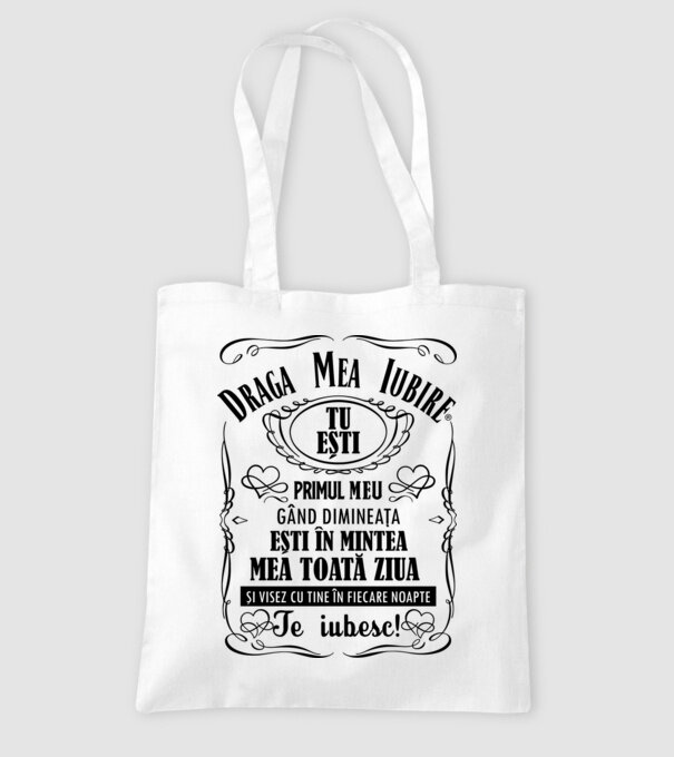 draga mea iubire tu ești primul meu model alb pe tricou