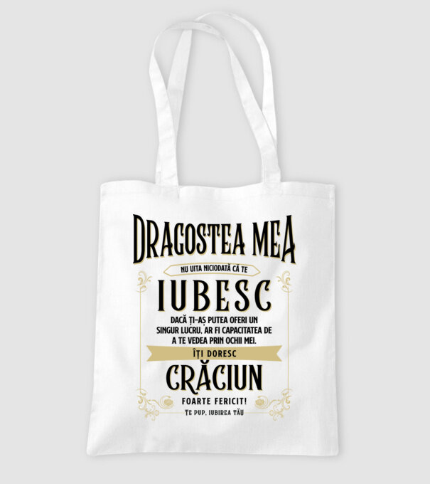 Dragostea mea model alb pe tricou